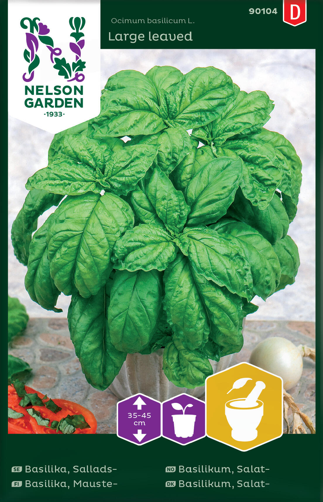 Salatbasilikum Large leaved